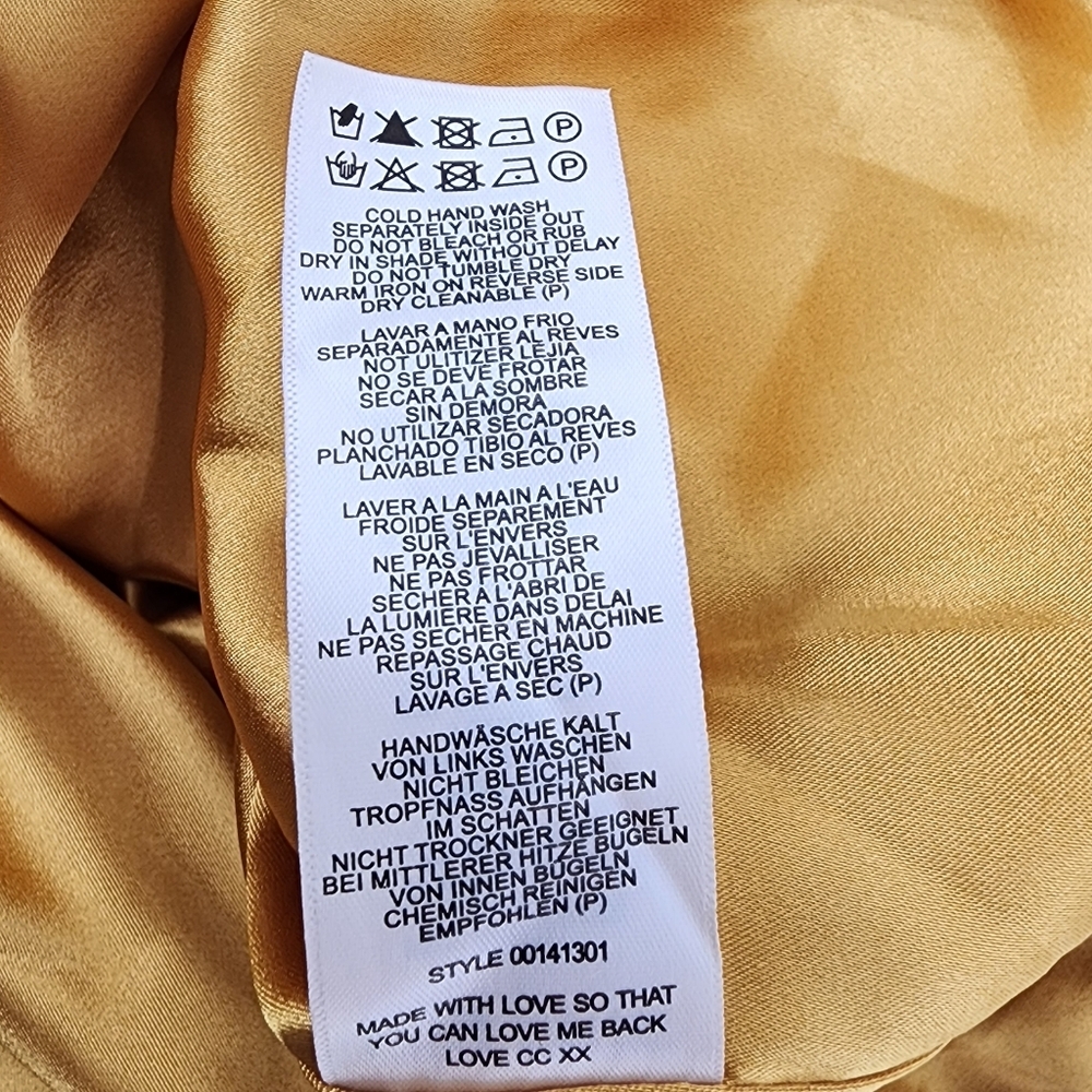City Chic Rippled Love Off Shoulder Golden Mustard Draped Dress New‎ Size 16 - Picture 12 of 13